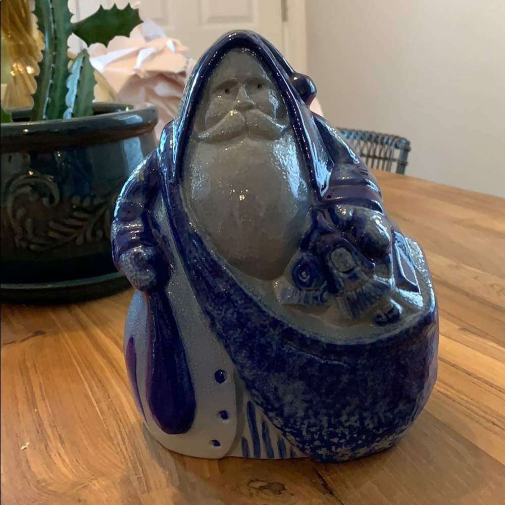 Vintage Eldreth Pottery Santa 1996